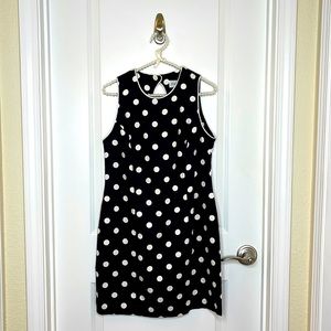 Ladies Sz 12 Retro Polka Dot Sheath Dress